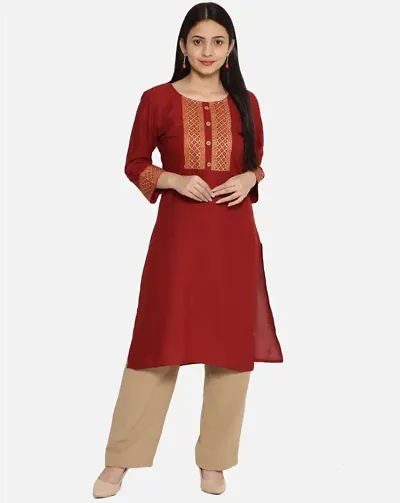 Trendy Printed Rayon Kurti for Women