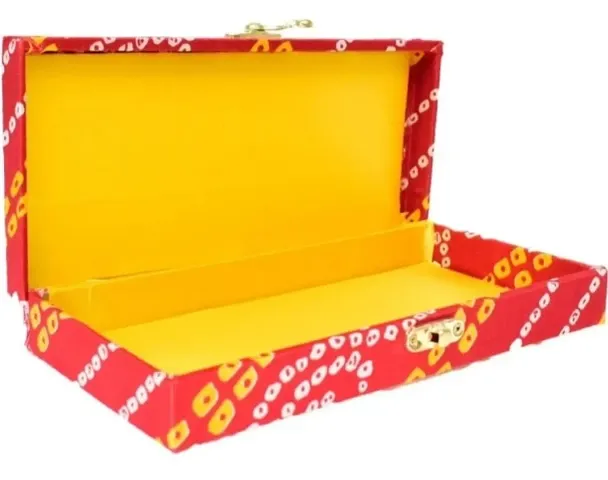 Bandhej Print 6*8 inch Organiser/cash box/ jewelry box/jewelery organiser