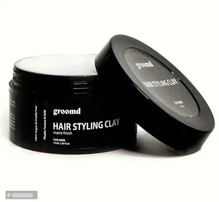 Hair Styling Clay for Natural texture and Matte Finish, Pliable Texture and Hold Hair Clay (75 g)