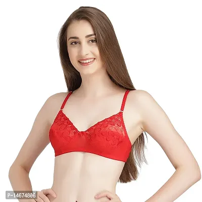 Melisa Sexy Snow String Lace Bra Black Colour Women Bra