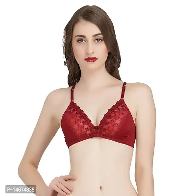 Buy Melisa Star Hot Lace Bra for Womens-Magenta/Maroon/Red Online In India  At Discounted Prices