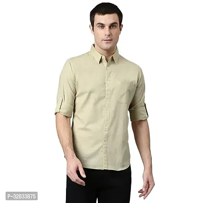 Reliable Cotton Blend Solid Casual Shirts For Men-thumb0