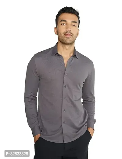 Reliable Cotton Blend Solid Casual Shirts For Men-thumb0