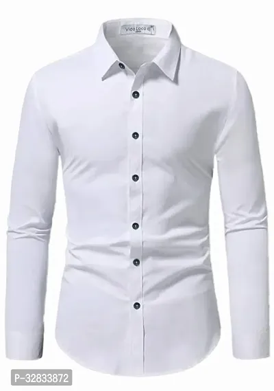 Reliable Cotton Blend Solid Casual Shirts For Men-thumb0