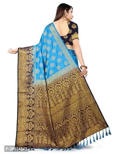 Classic Art Silk Saree With Blouse Piece-thumb2