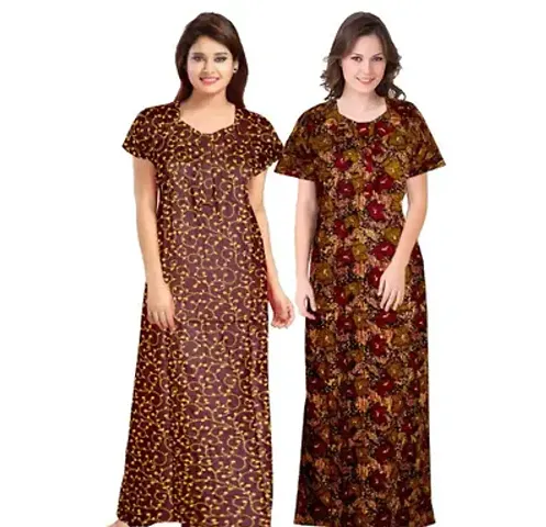 Dauina Nightdress For Women - Pack of 2