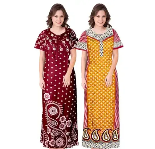 Best Selling Cotton Nighty Women's Nightwear 