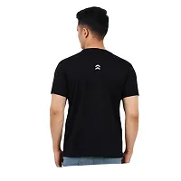 VINTAGE DREAM AND DEVICE OF LEAF Men's Cotton Regular Fit Half Sleeve Birds Printed Casual Tshirt (Black, Size M)-thumb1