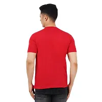 VINTAGE DREAM AND DEVICE OF LEAF Men's Cotton Regular Fit Half Sleeve SK8 Cool Printed Casual Tshirt (Red, Size S)-thumb1