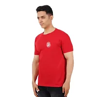 VINTAGE DREAM AND DEVICE OF LEAF Men's Cotton Regular Fit Half Sleeve Etrangere Printed Casual Tshirt (Red, Size S)-thumb3