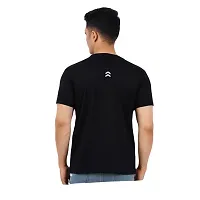 VINTAGE DREAM AND DEVICE OF LEAF Men's Cotton Regular Fit Half Sleeve S Printed Casual Tshirt (Black, Size 2XL)-thumb1