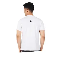 VINTAGE DREAM AND DEVICE OF LEAF Men's Cotton Regular Fit Half Sleeve Draw Printed Casual Tshirt (White, Size M)-thumb1