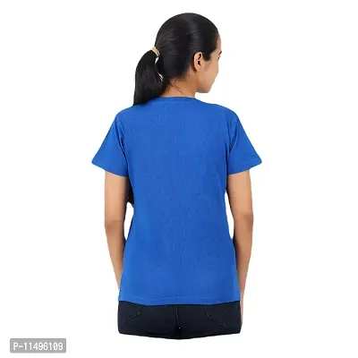 VINTAGE DREAM AND DEVICE OF LEAF Women's Cotton Regular Fit Half Sleeve Snuggle Saurus Printed Casual Tshirt (Blue, Size M)-thumb2