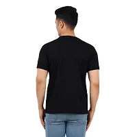 VINTAGE DREAM AND DEVICE OF LEAF Men's Cotton Regular Fit Half Sleeve Atlantic Dream Printed Casual Tshirt (Black, Size S)-thumb1