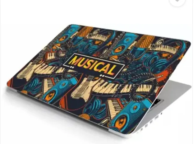 multicolor laptop skin sticker