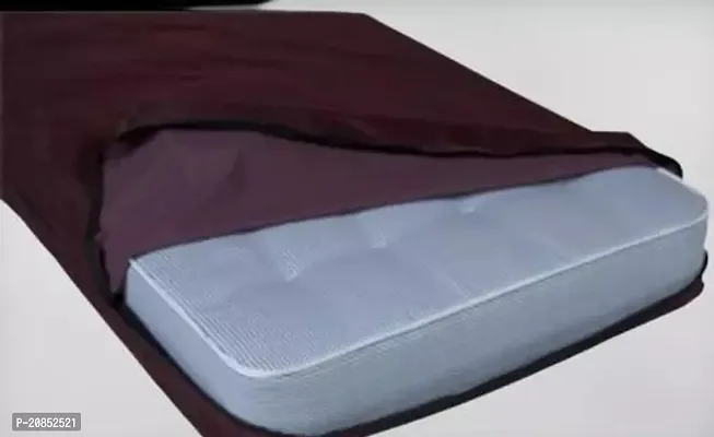 Beautiful Maroon PVC Single Bedsheet With 1 Pillow Cover