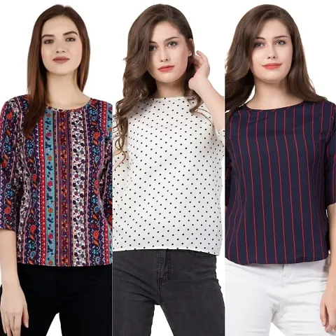 The LIONS'S Share Combo Pack of 3 Women's Regular fit Top