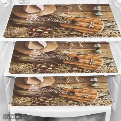 Combo of Exclusive Decorative Fridge Top Cover  Fridge Mat-thumb2