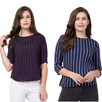 REVEXO Combo Pack of 2 Women's Regular fit Top-thumb1