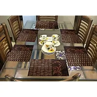 THE LION'S SHARE Placemats Set of 6, Heat Resistant, Washable PVC Table Mats, Woven Vinyl Dining Table, Non-Slip Stain Resistant Kitchen Table Placemats Easy to Clean-TLA013-thumb2