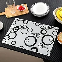 THE LION'S SHARE Placemats Set of 6, Heat Resistant, Washable PVC Table Mats, Woven Vinyl Dining Table, Non-Slip Stain Resistant Kitchen Table Placemats Easy to Clean-TLA013-thumb3