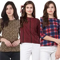 The LIONS'S Share Combo Pack of 3 Women's Regular fit Top-thumb1