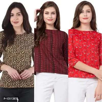 The LIONS'S Share Combo Pack of 3 Women's Regular fit Top (XXL) - Var-120-thumb2