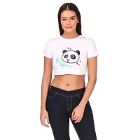 THE LION'S SHARE Crop Tshirt with 180 GSM Cotton for Women(S) - Var-25-thumb2