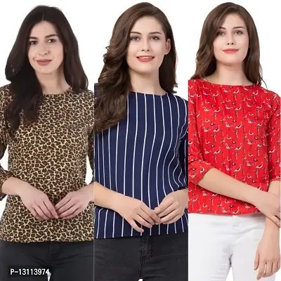 bo Pack of 3 Women's Regular fit Top (S) - Var-151