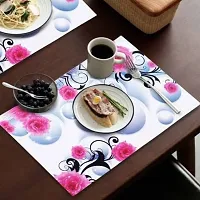 THE LIONS SHARE Placemats Table Mats|PVC Washable Place Mats|Linning Design  Dining Kitchen Restaurant Table (Set of 6, Brown, Polyvinyl Chloride)-thumb4