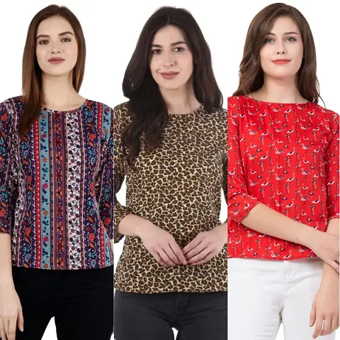 The LIONS'S Share Combo Pack of 3 Women's Regular fit Top