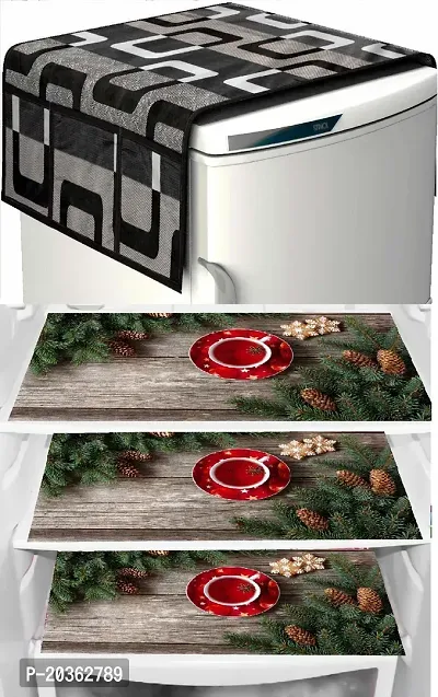 Combo of fridge top ,fridge mat