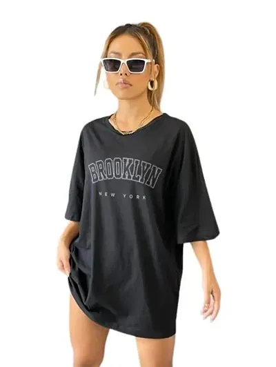 OVER SIZE Women Round Neck T-Shirt