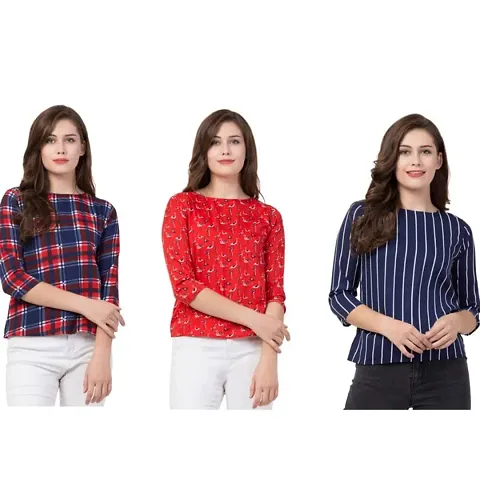 Combo Set of 03 T-Shirt Top for Women