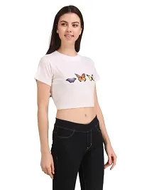 THE LION'S SHARE Official Powerpuff Girls: Saving The Day Womens and Girls Graphic Printed Cotton Crop-thumb2