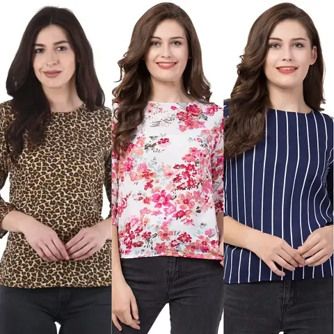 The LIONS'S Share Combo Pack of 3 Women's Regular fit Top