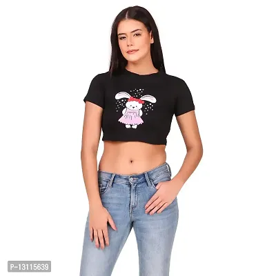 THE LION'S SHARE Official Powerpuff Girls: Saving The Day Womens and Girls Graphic Printed Cotton Crop