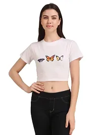 THE LION'S SHARE Official Powerpuff Girls: Saving The Day Womens and Girls Graphic Printed Cotton Crop-thumb4