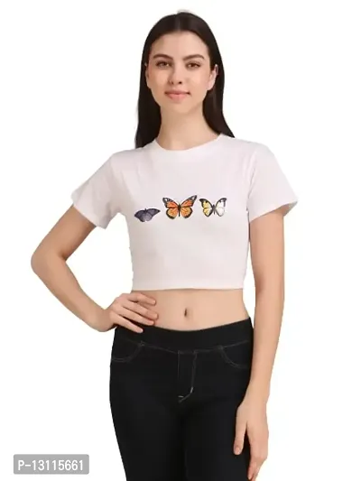 THE LION'S SHARE Official Powerpuff Girls: Saving The Day Womens and Girls Graphic Printed Cotton Crop-thumb5