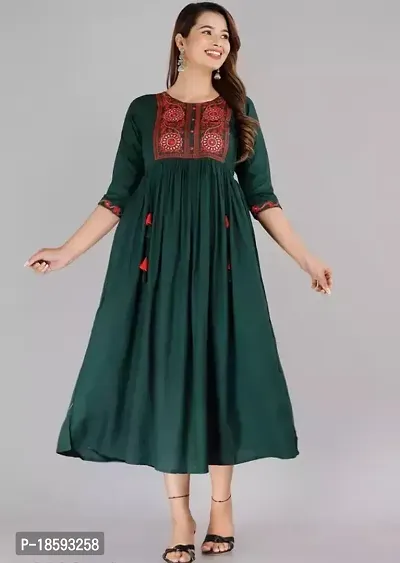 Trendy Rayon Kurta For Women-thumb0