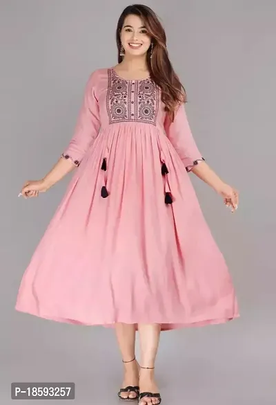 Trendy Rayon Kurta For Women-thumb0