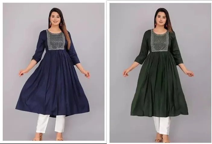 Trendy Rayon Kurta For Women Pack Of 2