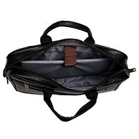 Stylish Leather Laptop Messenger Bag For Men 3 Compartments-thumb1