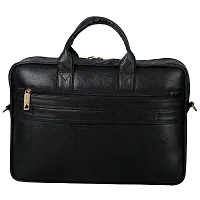 Stylish Leather Laptop Messenger Bag For Men 3 Compartments-thumb2
