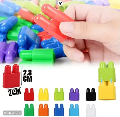ARIZON 200+ PCS Creative Bullets Shaped Stem Building Blocks Toy Set For Kids  (Multicolor)-thumb3