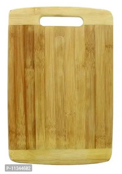 MobFest? Large 1.8mm Thickness Durable Natural Bamboo Wood Reversible Chopping Cutting Board for Kitchen Vegetables, Fruits & Cheese, BPA Free, Eco-Friendly, Anti-Microbial (Size- 36 x 26cm)