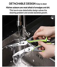 MobFest? 7 in 1 Multi-Purpose Kitchen Scissor for Cutting Meats, Herbs, Vegetables & Sea Food | Multifunctional Scissors with Magnetic Holder, Slicer, Peeler, Nut Cracker & Bottle Opener, 1 Piece-thumb4