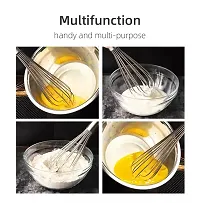 MobFest? Stainless Steel Stirring Balloon Whisk Manual Egg Beater Mixer Kitchen Baking Utensil Cream Butter Whisk - 10 Inch-thumb3