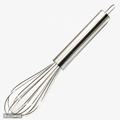 MobFest? Stainless Steel Stirring Balloon Whisk Manual Egg Beater Mixer Kitchen Baking Utensil Cream Butter Whisk - 10 Inch