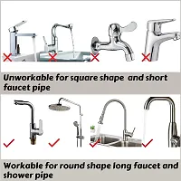 MobFest? Rustproof Stainless Steel Kitchen Sink Caddy Storage Organizer Drainer Caddy for Dishwashing Soap Sponge Shampoo Holder Faucet Storage Rack, Set of 1-thumb3